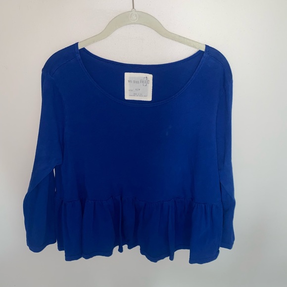 Free people royal blue top - Picture 1 of 3
